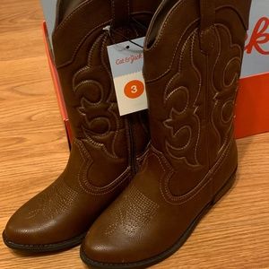 Cat and Jack Montana zip up western boots
